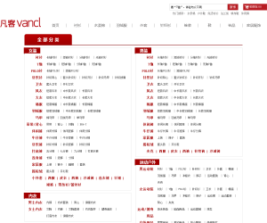 凡客（VANCL）所有商品分类